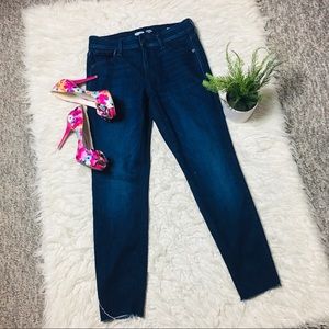 Old Navy Rock Star Super Skinny Ankle Mid Rose Dark Blue Size 6